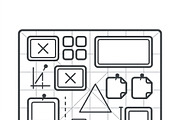 41 Creative Studio Supplies Icons, an Outline Icon by adenpinkstore (Thumbnail 4 of 13)