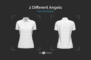 Women's Polo T-Shirt Mockup