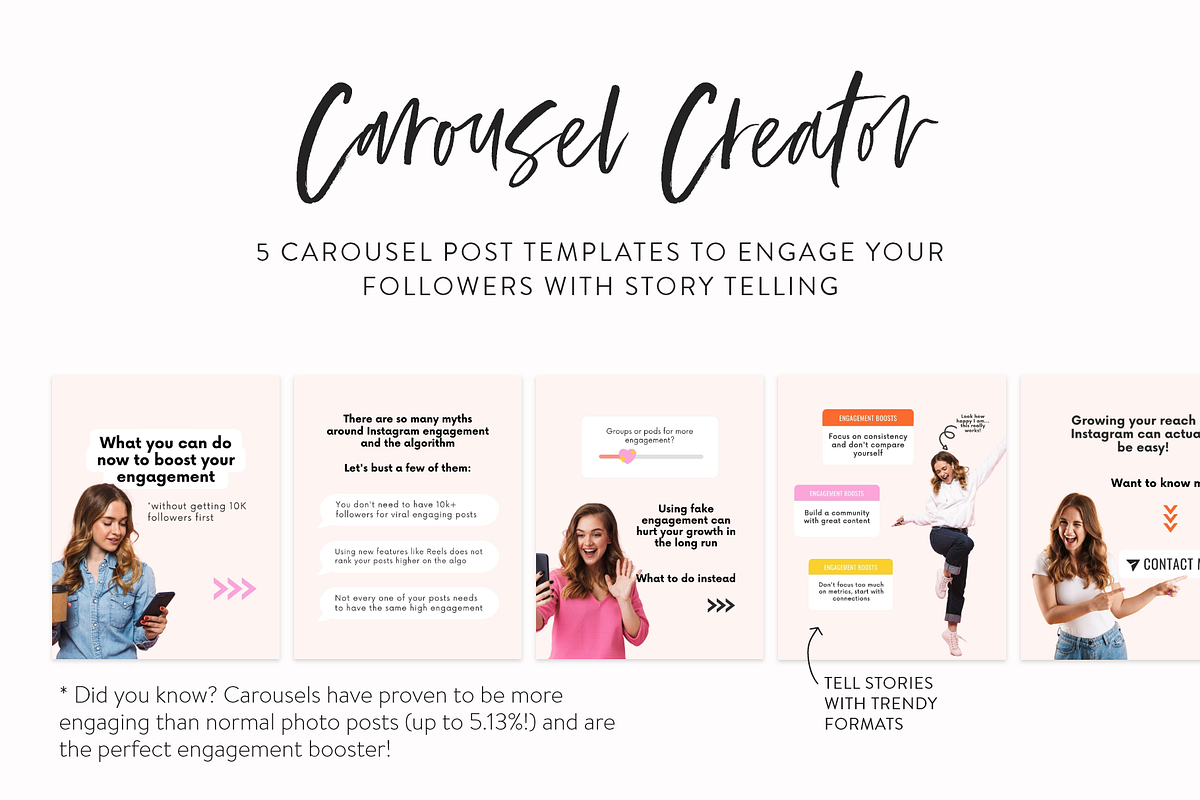 Instagram Engagement Posts Template, a Social Media Template by My Social Boutique (Photo 8 of 10)
