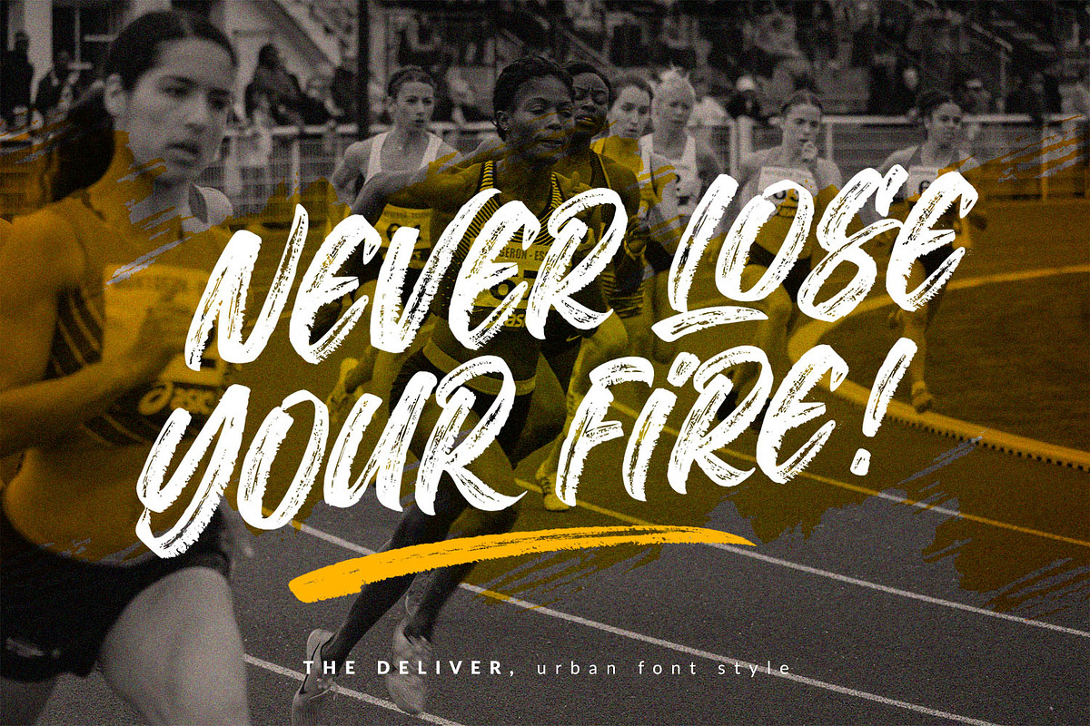 The Deliver - An Urban Brush Font, a Blackletter Font by Subectype Studio (Photo 6 of 8)