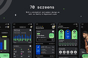 Fitness App | Exercise app | Workout, an UI Kit Template by Muhammad_Ahmad (Thumbnail 6 of 6)