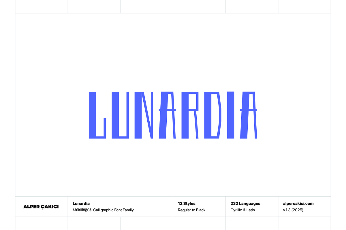 Lunardia Font Family (12 Fonts), a Sans Serif Font by alpercakici (Photo 1 of 18)