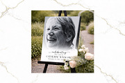 Funeral Welcome Sign B&W Canva FR006, a Poster Template by TyphoonStudio (Thumbnail 3 of 9)