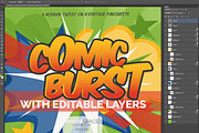 Comic Burst: layered PSD backgrounds, a Templates & Theme by WhiteSpace Design Studio (Thumbnail 5 of 5)