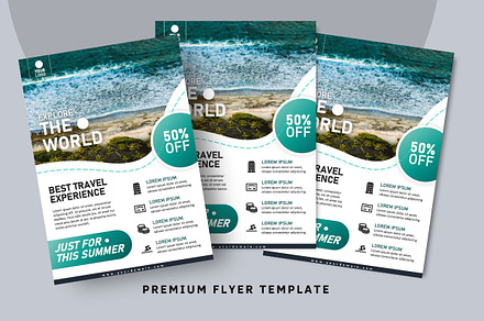 Creative Travel Flyer Template, a Flyer Template by ResumeFabs