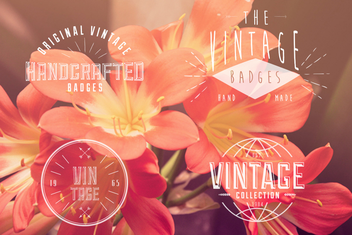 Vintage Handcrafted Badges, an Object Graphic by plaxtico (Photo 3 of 4)