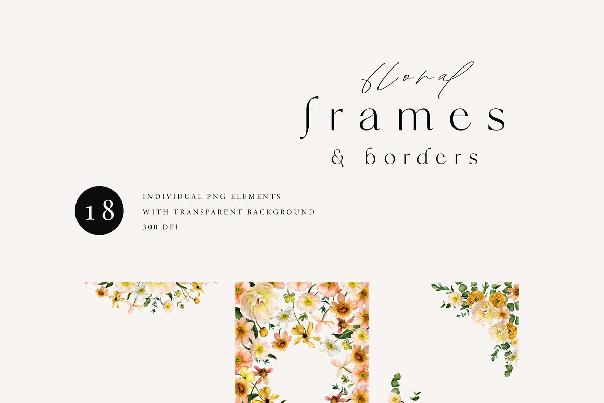 Flower Garden watercolor collection, a Decorative Illustration by Diana Askarova Art (Photo 5 of 11)