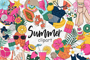 Summer Clip Art Bundle, a Food Illustration by GlamArtZhanna (Thumbnail 1 of 6)