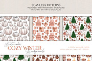 Cozy Winter watercolor collection, an Animal Illustration by CrystalinaShop (Thumbnail 4 of 4)