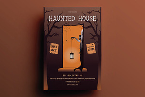 Haunted House Flyer, a Flyer Template by FaraHelal