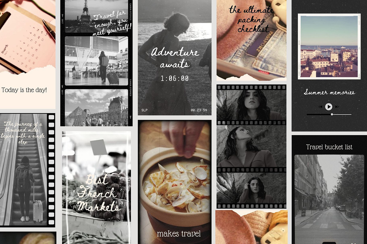 French traveler Canva templates, a Social Media Template by Visual Animal (Photo 9 of 11)