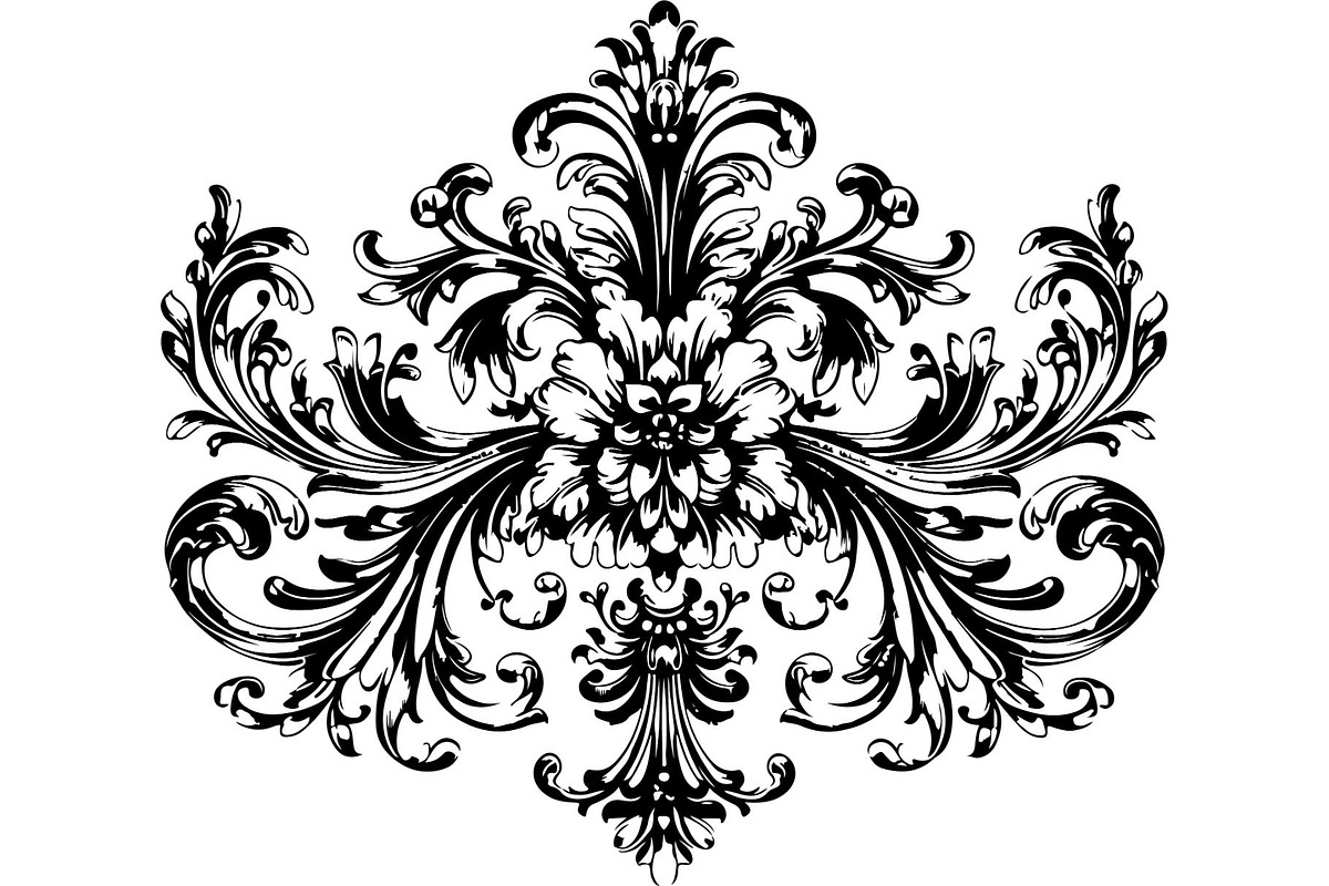 Victorian Floral Damask Ornament, an Object Graphic by Gfx_Store (Photo 14 of 32)