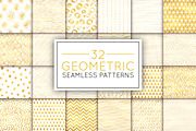 32 golden seamless patterns set, a Pattern Graphic by IreneArt illustrations (Thumbnail 1 of 2)