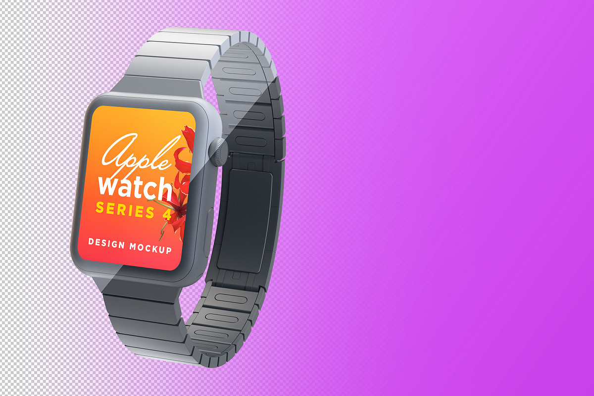 Apple Watch Design Mockup, a Wearable Device Mockup by illustrated (Photo 8 of 10)