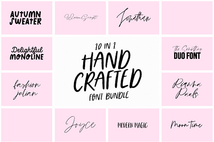 -90% SALE Handwritten Font Bundle