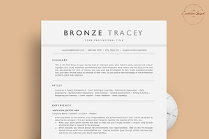 Clean ATS Resume/CV - The Bronze