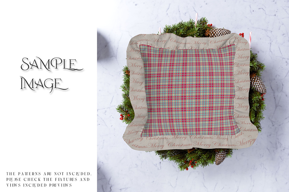 Christmas Ruffle Pillow Mockups, a Product Mockup by mock-ups (Photo 9 of 12)