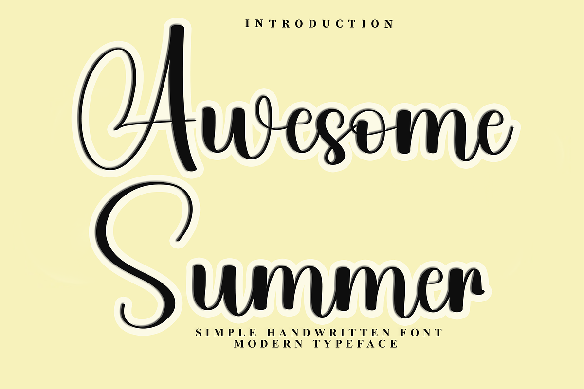 Awesome Summer, a Handwritten Font by FreshTypeINK (Photo 1 of 8)