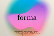 Forma Gradient Shapes, a Texture Graphic by MarkSupply (Thumbnail 1 of 5)