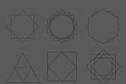 Hand Drawn Geometric Elements, an Object Graphic by danielcomerci (Thumbnail 2 of 4)
