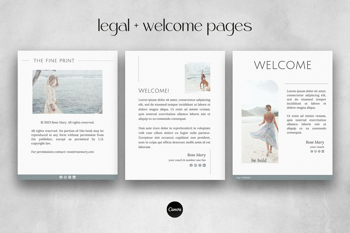 Coaching Course Workbook Template, a Magazine Template by Made by Melody (Photo 4 of 15)