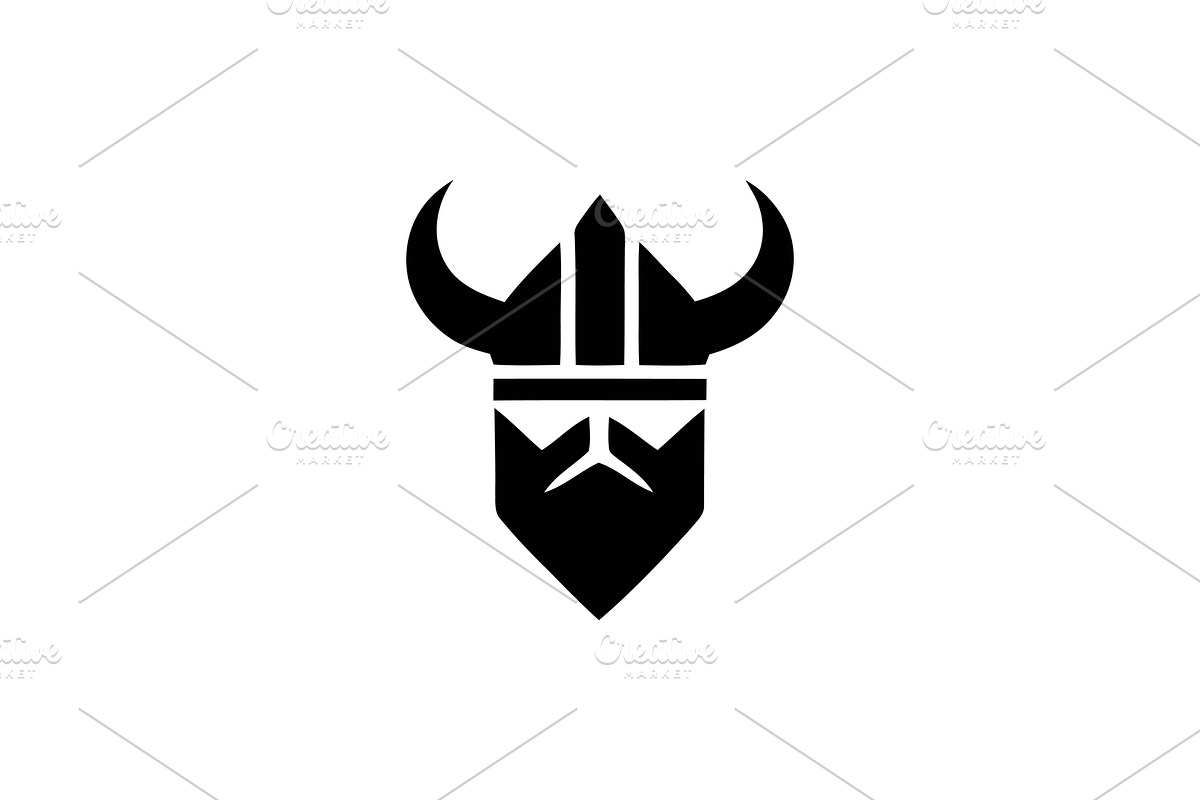 Viking Logo Black Symbol Design, a Branding & Logo Template by Vectorium Studio (Photo 1 of 2)
