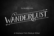 Wanderlust:Vintage Display Font, a Font by WanderlustLens (Thumbnail 1 of 7)