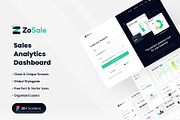 ZoSale-Sales Analytics Dashboard, an UI Kit Template by DesignsLab (Thumbnail 1 of 10)