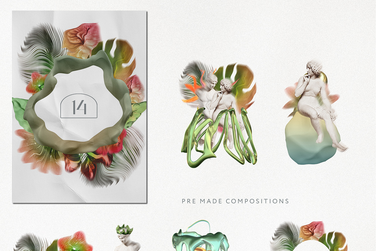 Jungle Creation Gradients 3D Shapes, an Object Graphic by Cat In Colour (Photo 15 of 19)