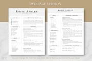 Modern Resume Template - Rosie, a Resume Template by AntDesignStudio (Thumbnail 3 of 9)