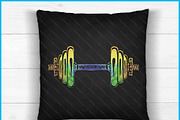 Powerlifting Dumbbell Fitness SVG, an Object Graphic by Creativeusart (Thumbnail 4 of 4)