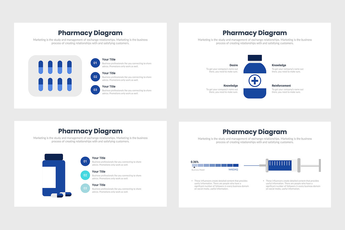 Pharmacy Infographics Template, a Presentation Template by slidequest