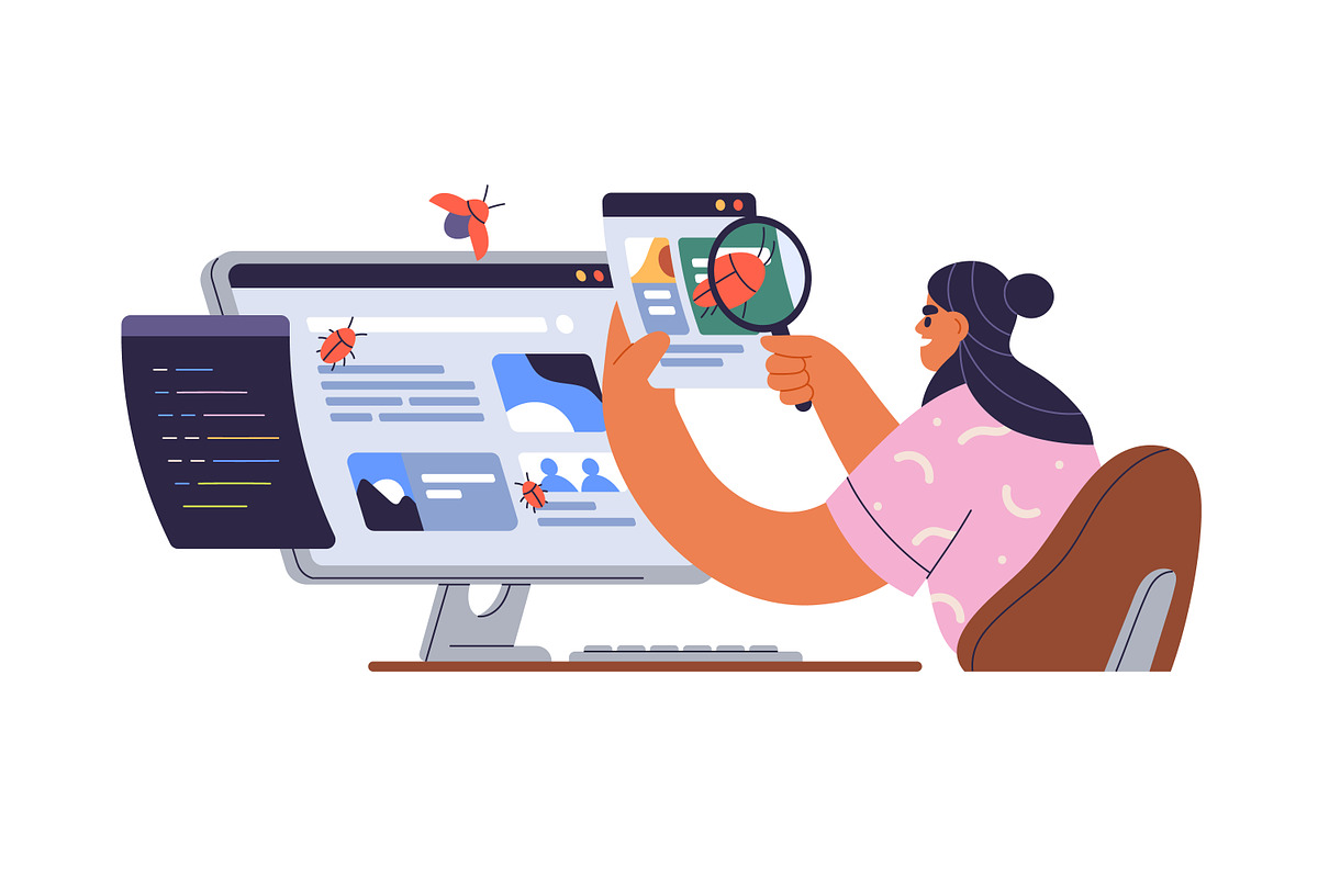 People testing software concept set, a Person Illustration by Good Studio (Photo 2 of 5)
