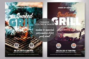 Tropical Grill Flyer Word Publisher