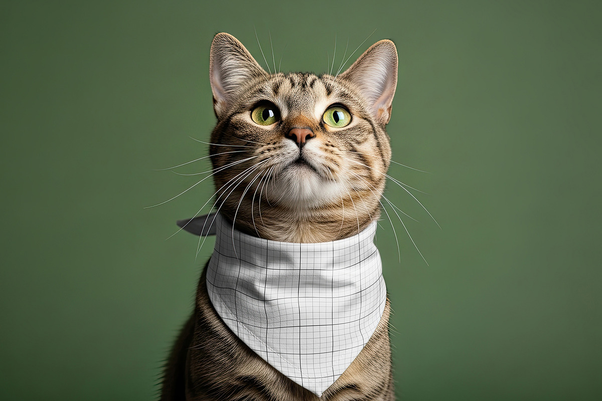 Cat and Dos Scarf Mockups, a Mockup by Luuqas Design (Photo 1 of 2)