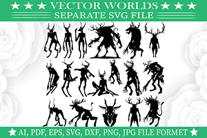 Wendigo SVG, Spooky, Wendigo SVG