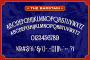 The Barstain, a Serif Font by Burntilldead (Thumbnail 4 of 13)