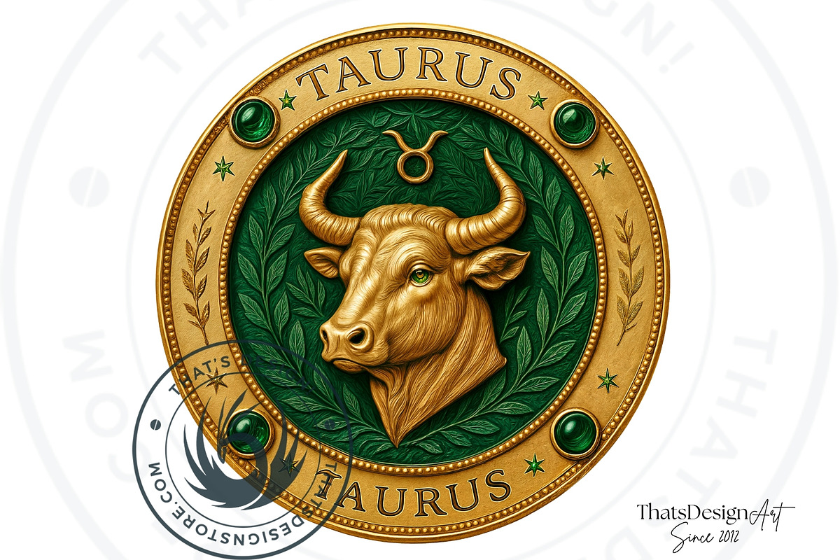 Renaissance Zodiac signs horoscope, a Decorative Illustration by ThatsDesignArt (Photo 7 of 10)