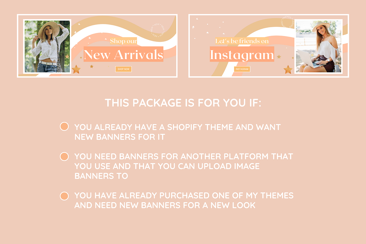 Shop Banner Templates - Boho Themed, a Shopify Template by SunshineStudioBoutique (Photo 6 of 9)