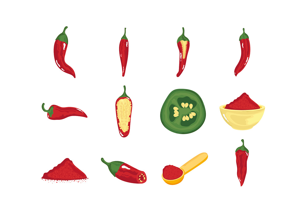 Spicy Peppers & Powder Set
