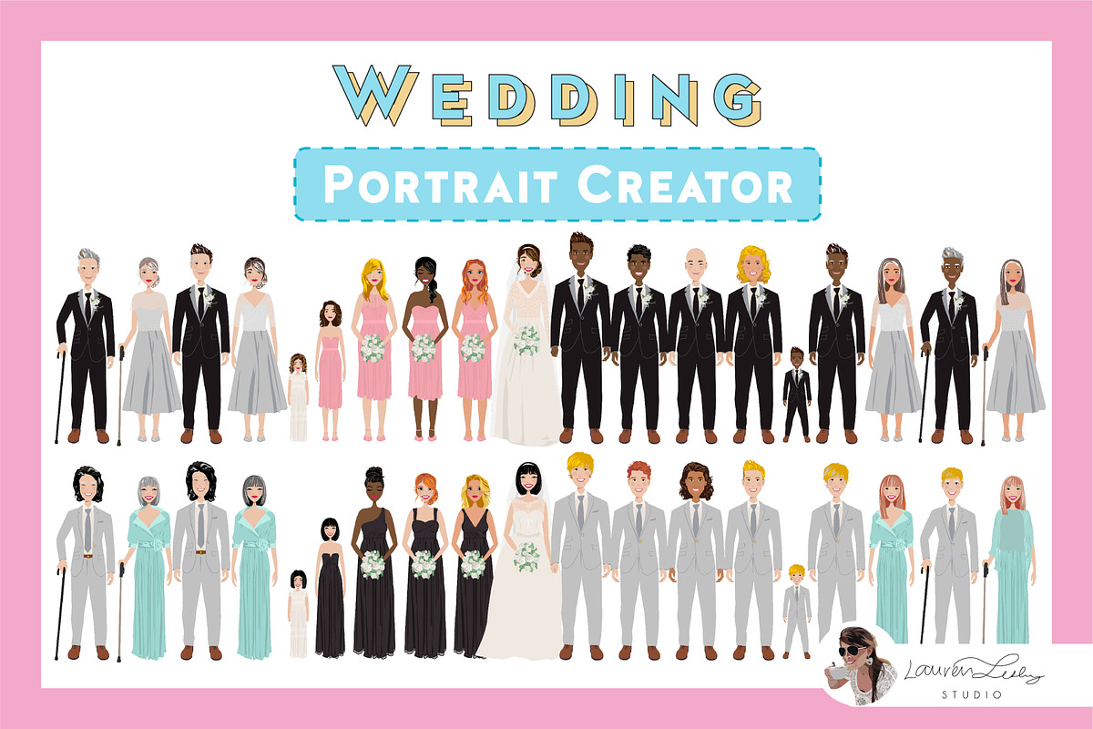 Wedding Portrait Creator, an Illustration by Lauren Lesley Studio (Photo 30 of 37)