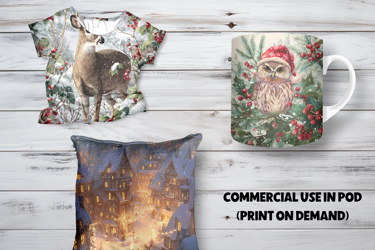 Cozy Winter Christmas Junk Journal, a Seasonal Illustration by LA Design (Photo 7 of 10)