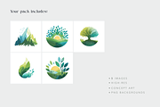 Nature Sustainability Logos, a Decorative Illustration by Typedreams.site (Thumbnail 5 of 6)