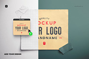 Logo Mockup Card with Tape, a Product Mockup by Custom Scene (Thumbnail 6 of 8)