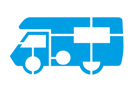 Blue Vector Icon sticker of the