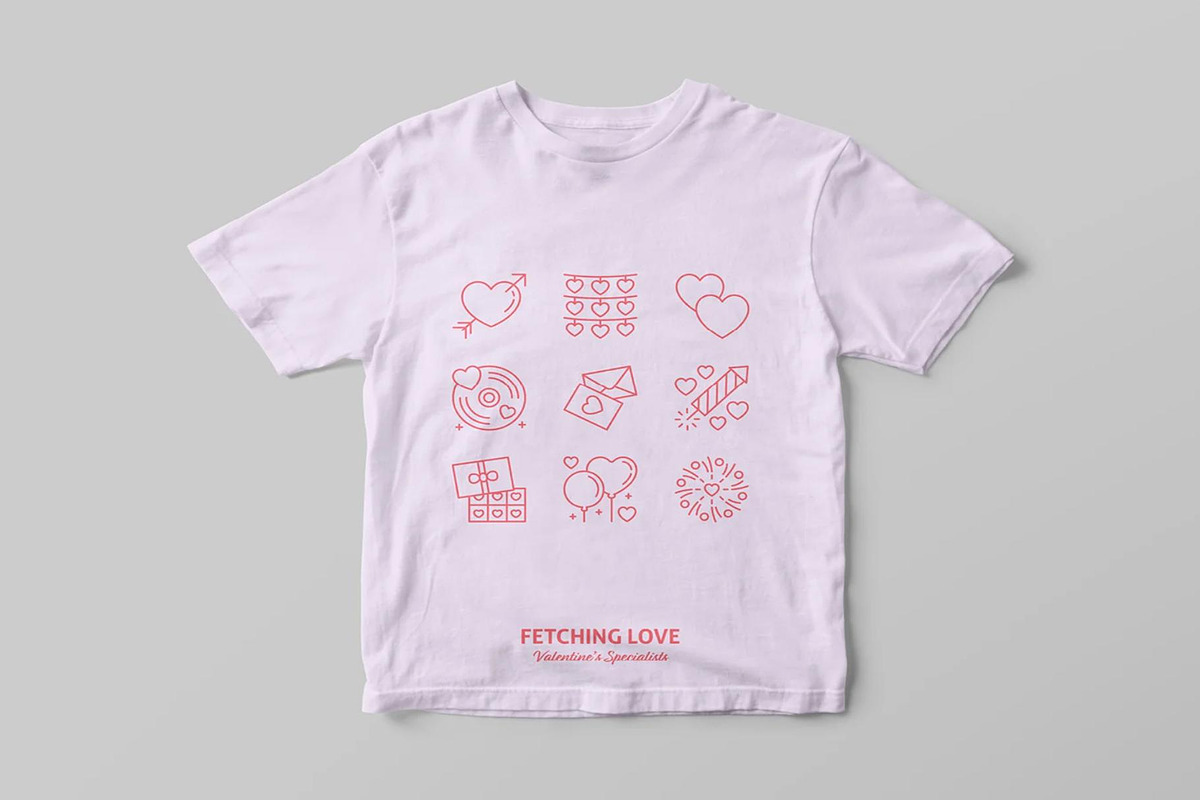 100 Valentine Line Icons, an Outline Icon by Creative Perspective (Photo 4 of 4)