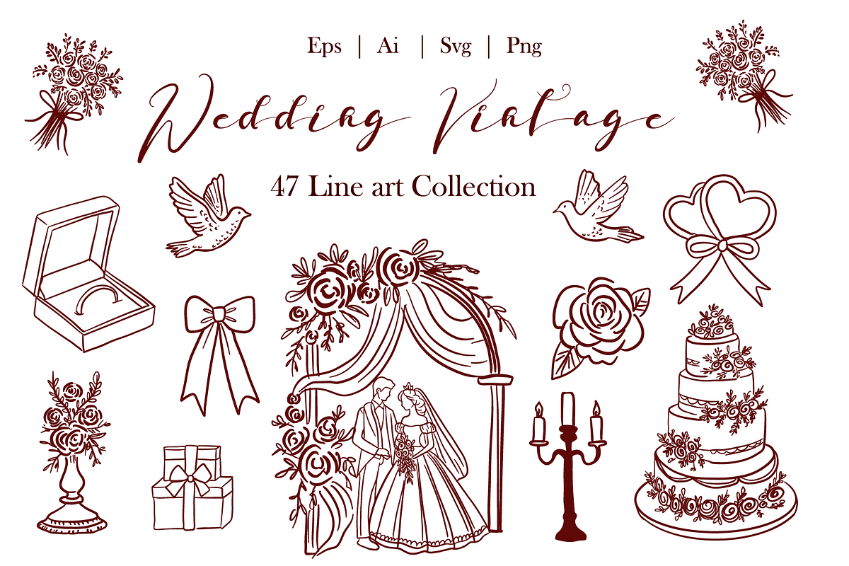 Wedding Vintage, an Illustration by HunEyy (Photo 1 of 9)