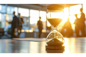 Hourglass glowing in sunlight, a Business Photo by Igor Tichonow