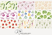 70 vegetable seamless pattern, a Pattern Graphic by Poppy Lane Studio (Thumbnail 9 of 10)