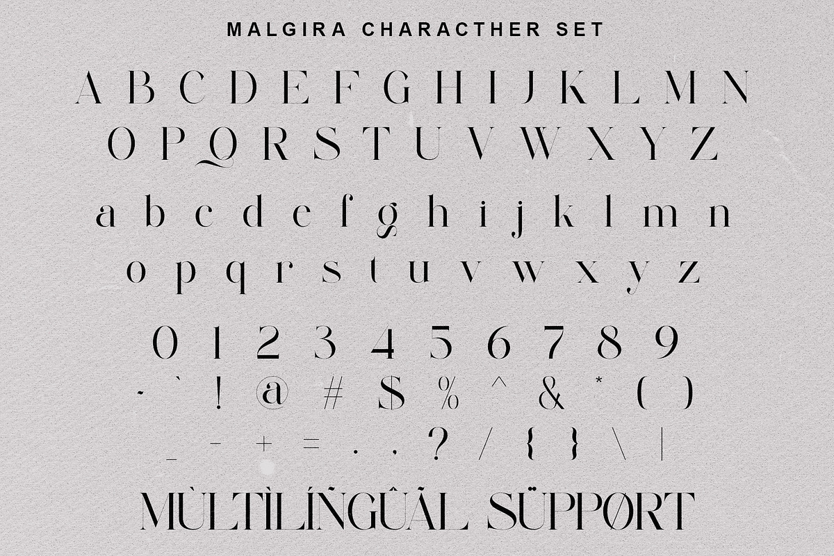 Malgira Modern Ligature Serif, a Serif Font by Alfinart (Photo 8 of 9)